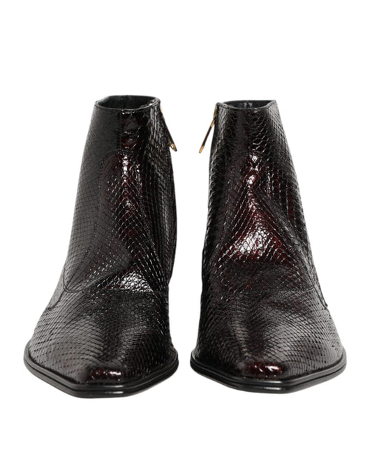 Bordeaux Chelsea Men Short Ankle Boots Shoes