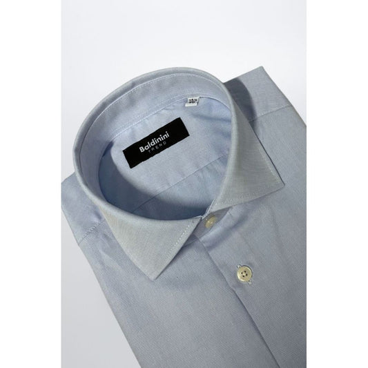Light Blue Cotton Men Shirt