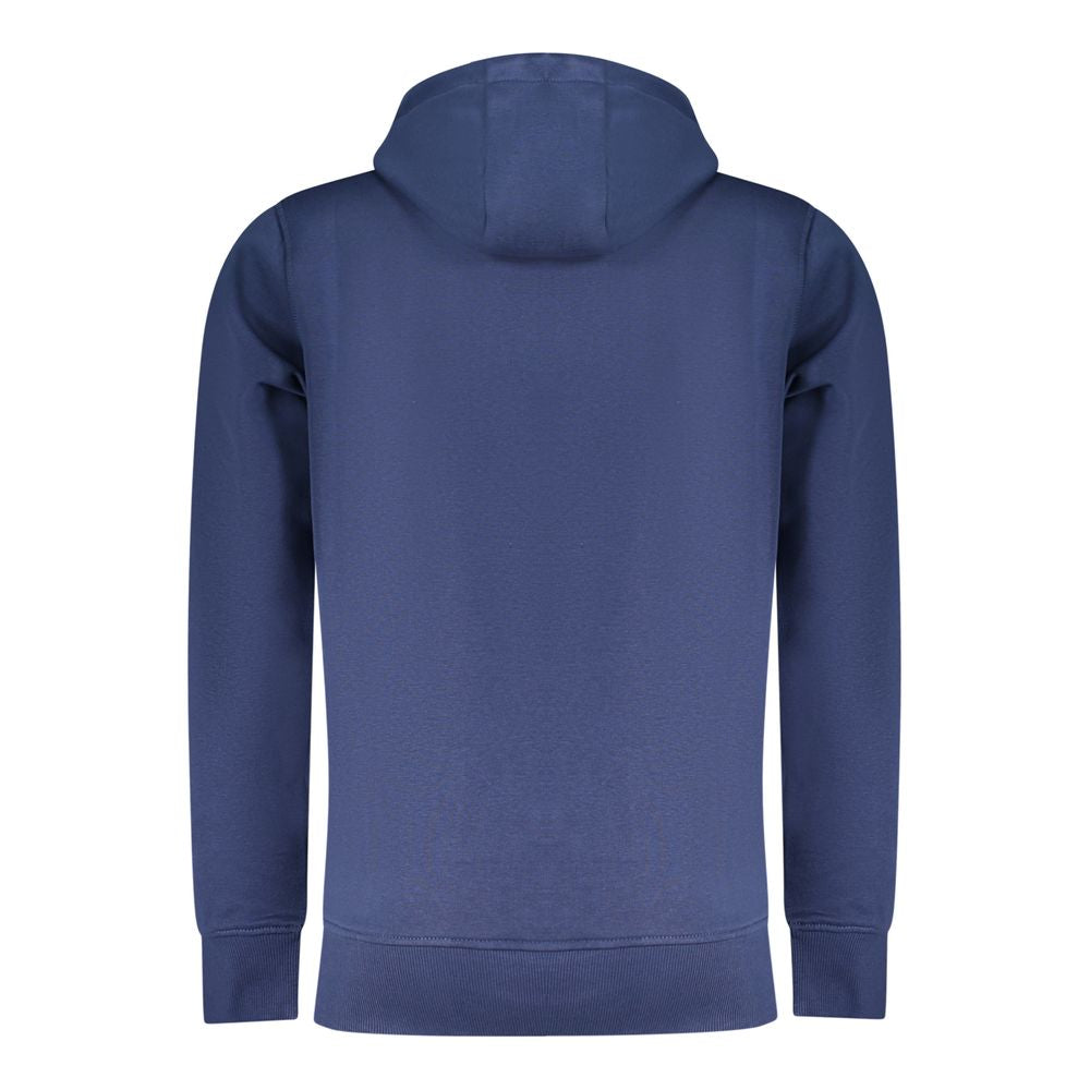 Blue Cotton Men Sweatshirt