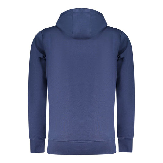 Blue Cotton Men Sweatshirt