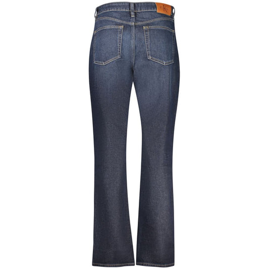 Blue Cotton Women's High-Rise Jeans
