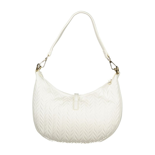 Bianco Polyurethane Women Shoulder Bag