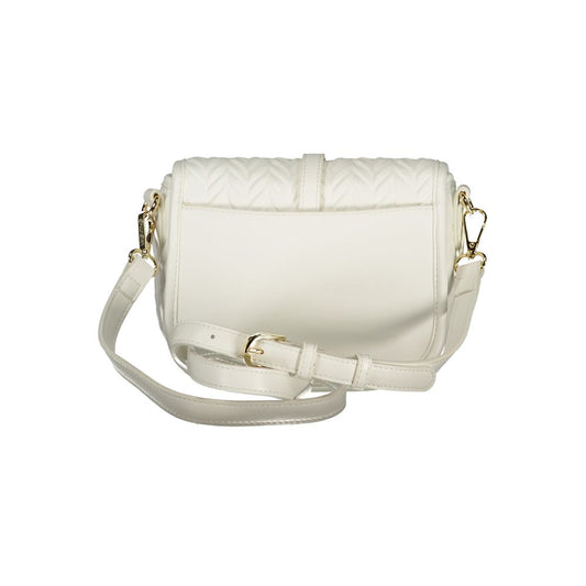 Bianco Polyurethane Women Shoulder Bag