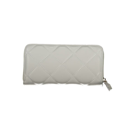 Grey Polyurethane Women's Wallet