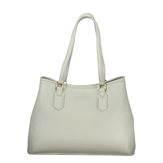 Gray Polyurethane Women's Bag