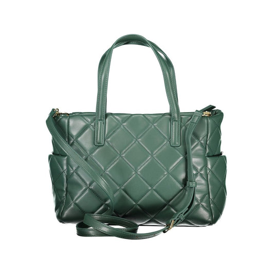 Green Polyurethane Women's Bag