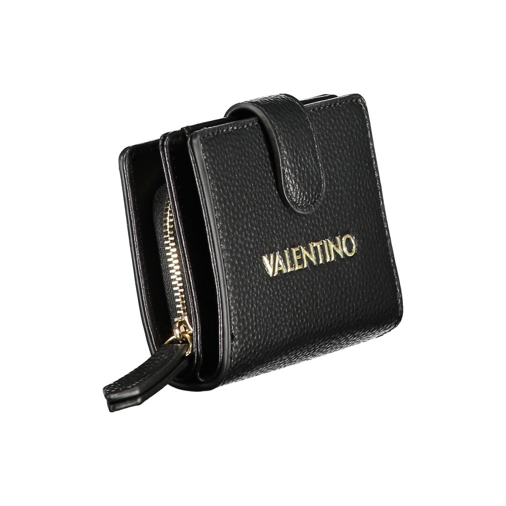 Black Polyurethane Women Wallet