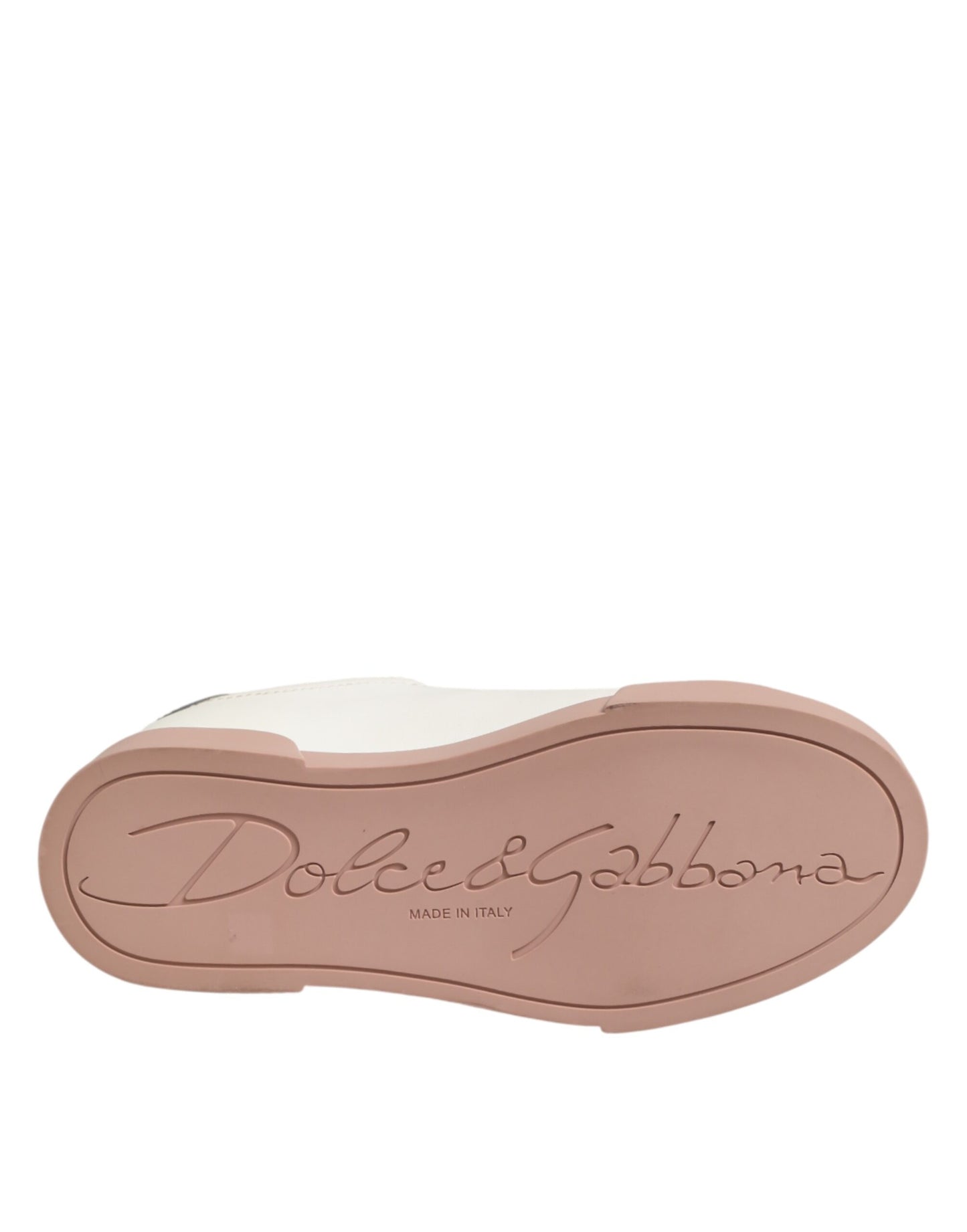 White Leather Sacred Heart Sneakers Shoes