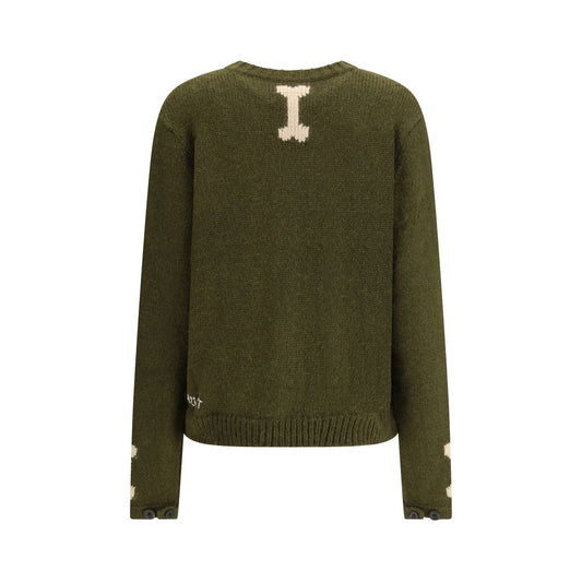 Bicolor Alpaca Vicugna Pacos Cardigan