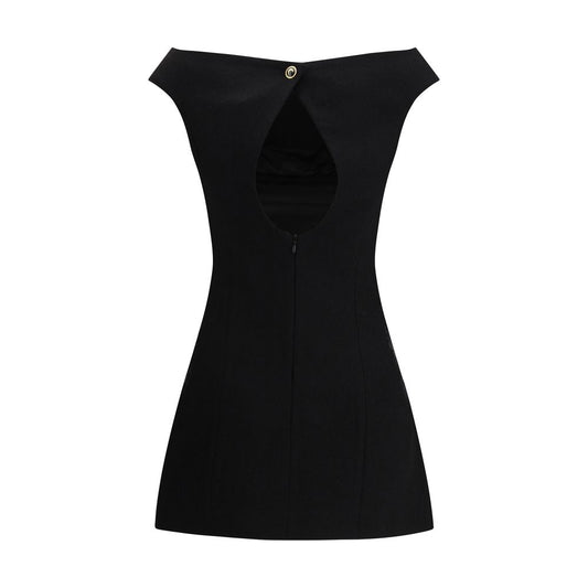 Black Wool Casual Dress