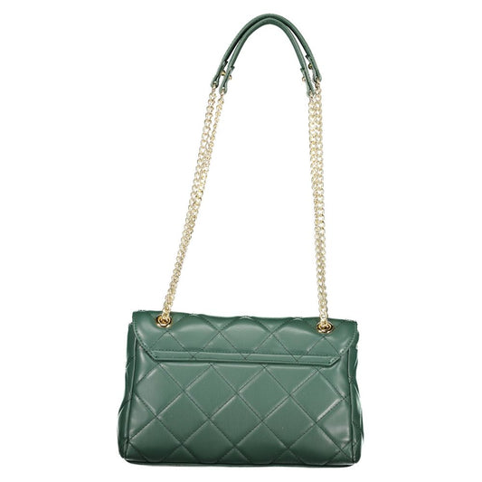Green Polyurethane Women's Bag
