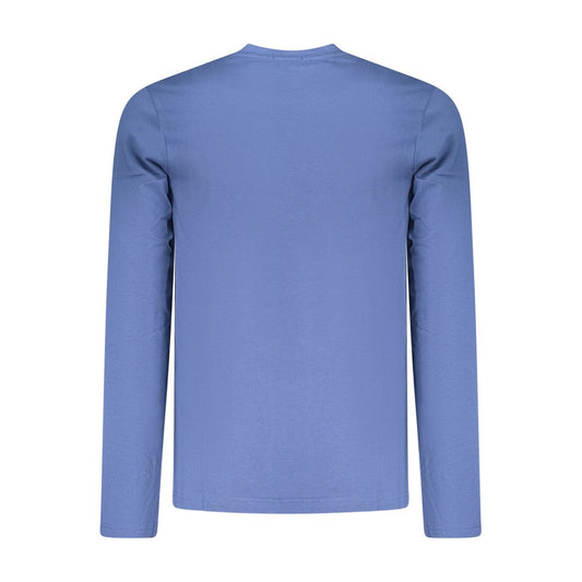 Blue Cotton Men's T-Shirt