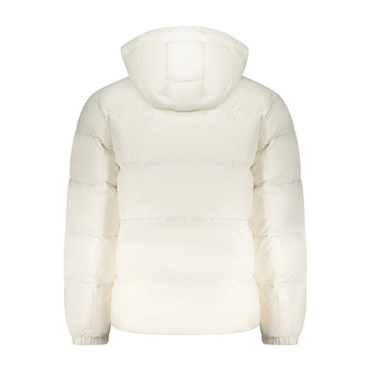 White Polyester Men's Jacket