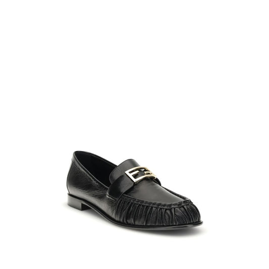 Black Calf Leather Bos Taurus Slip-On Loafers