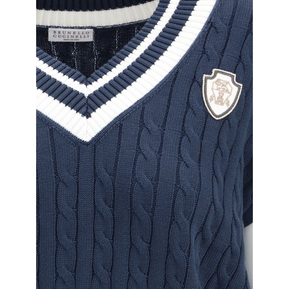 Blue Cotton Sweatshirt