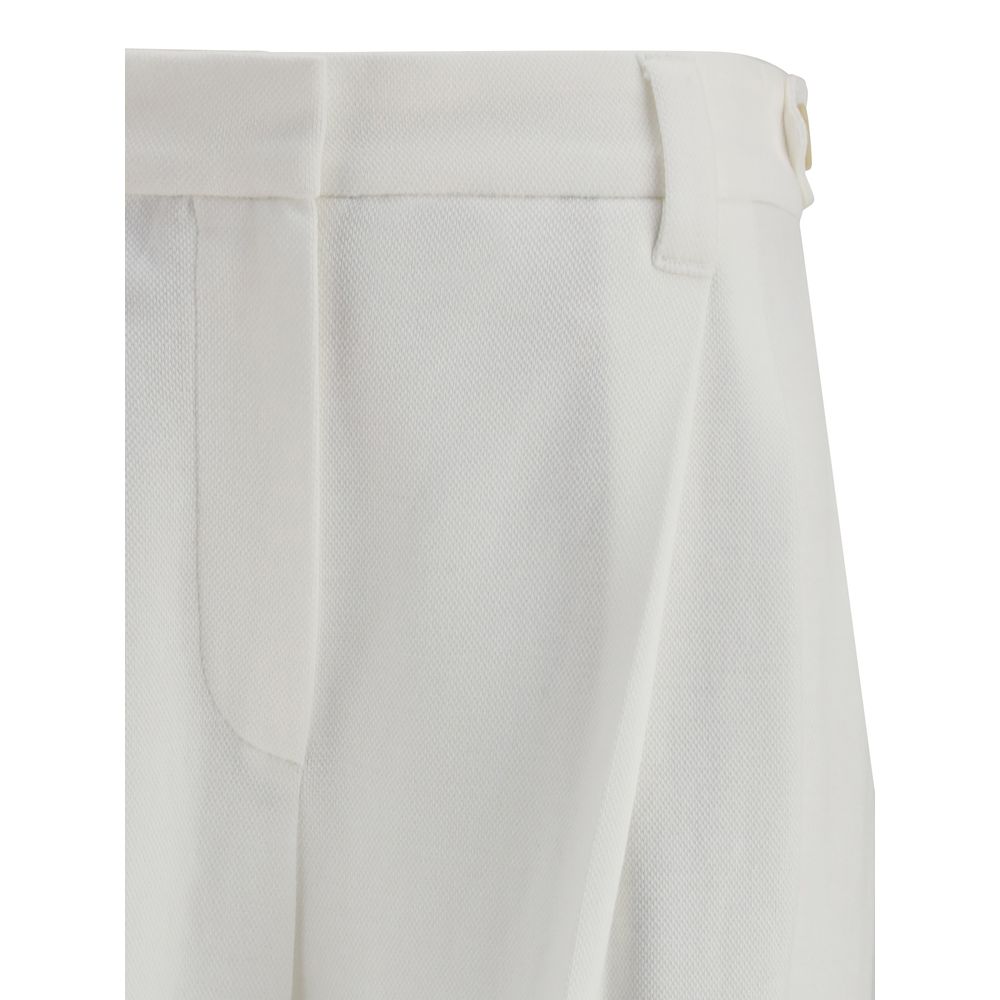 White Cotton Dress Pants