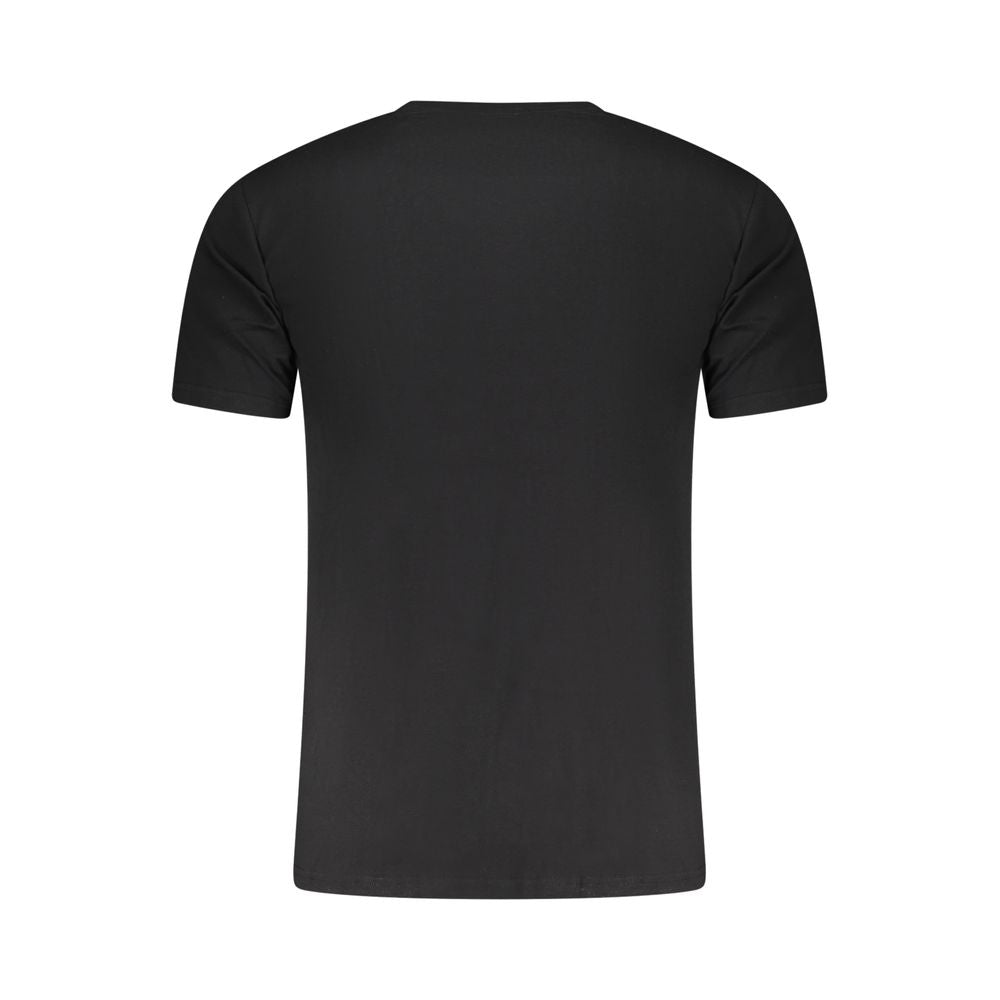 Black Cotton Men's T-Shirt