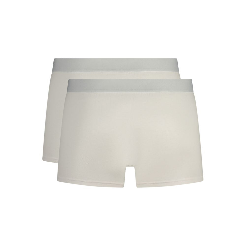 White Cotton Men Boxer Underwear