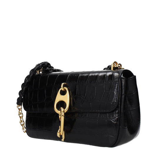 Black Leather Shoulder Bag
