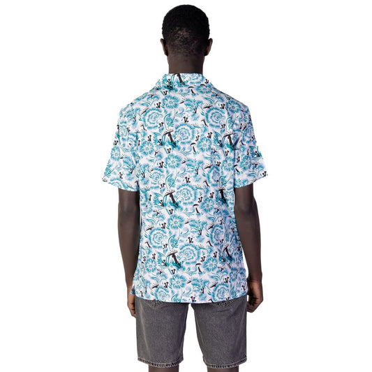 Blue Cotton Shortsleeve Shirt