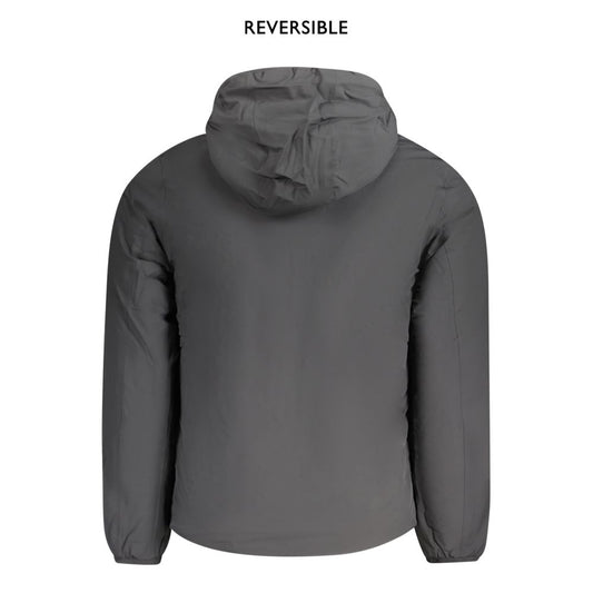 Black Nylon Jackets & Coat