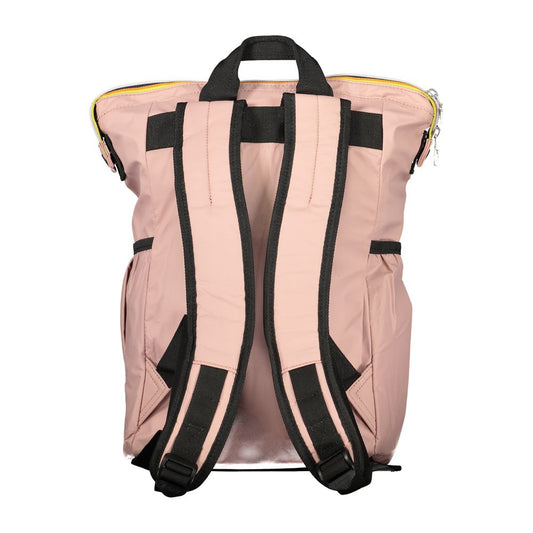Pink Polyamide Unisex Backpack