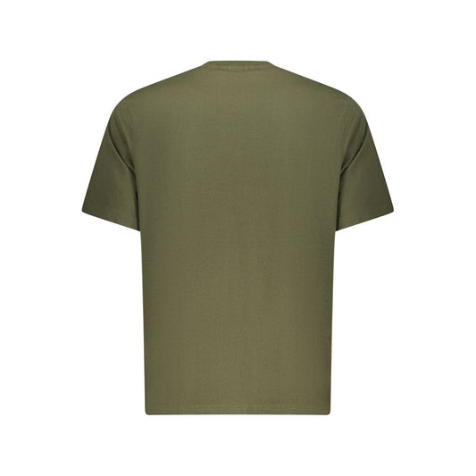 Green Cotton Men T-Shirt