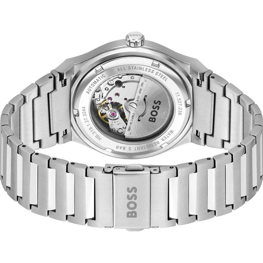 Gray Stainless Steel Dress Watch