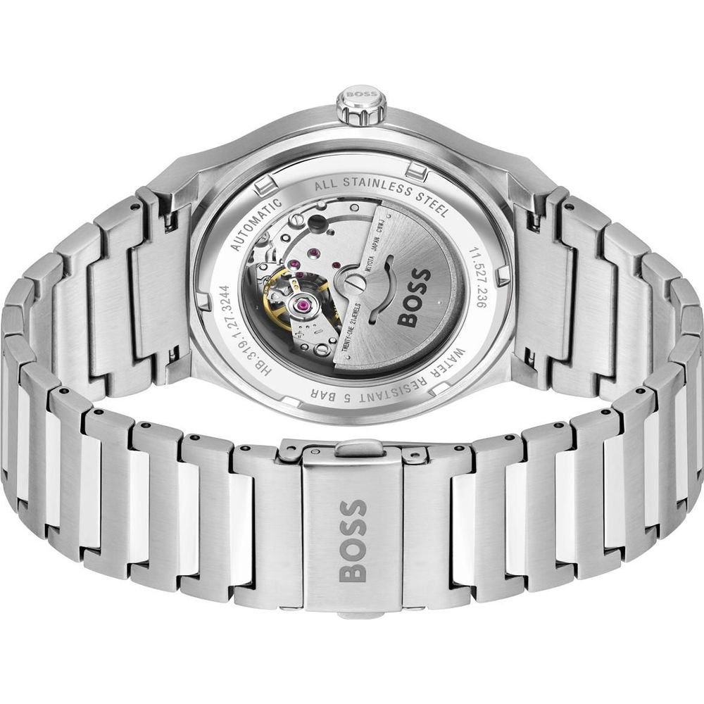 Gray Stainless Steel Dress Watch