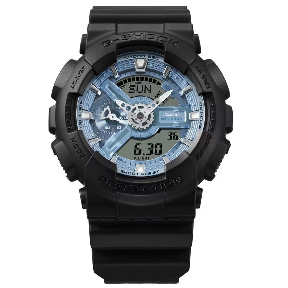 Black Resin Sport Watch