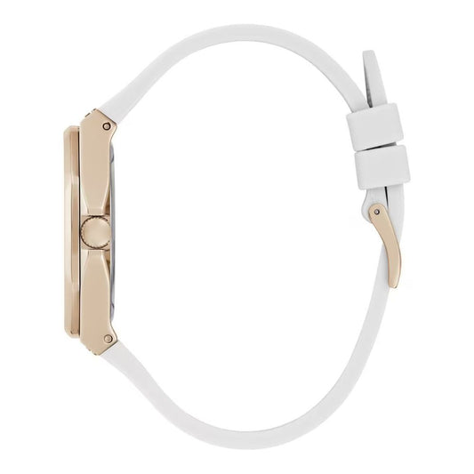 White Synthetic Dress Watch