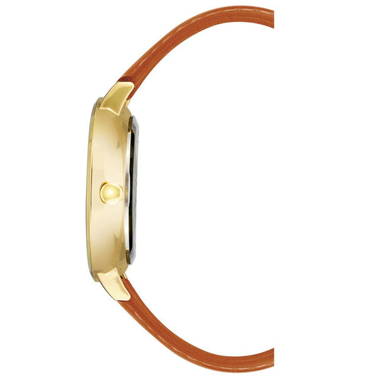 Brown Leather Dress Watch