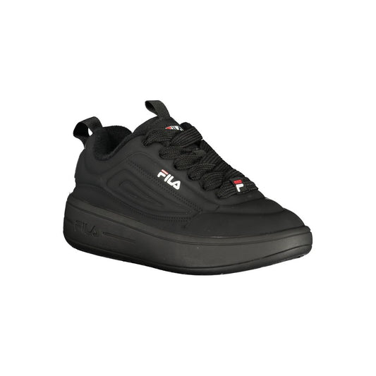 Black Polyester Sneaker