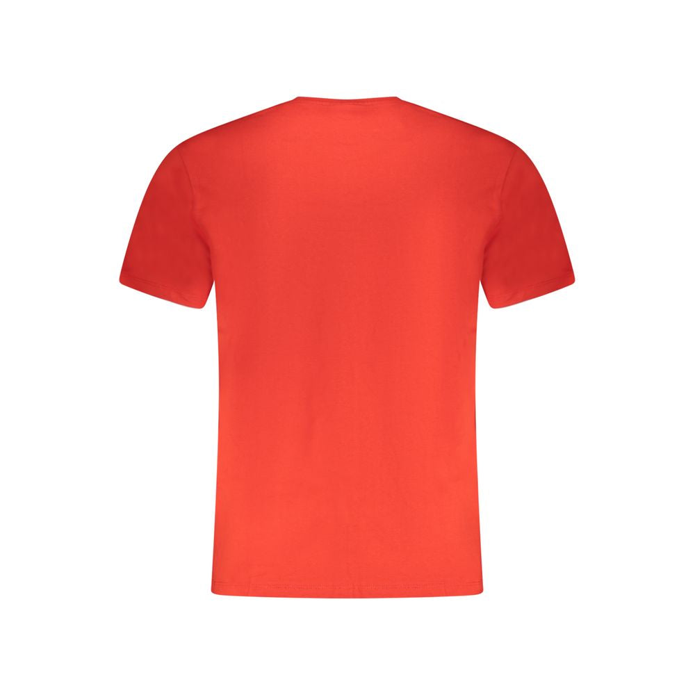 Red Cotton Men T-Shirt