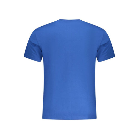 Blue Cotton Men's T-Shirt