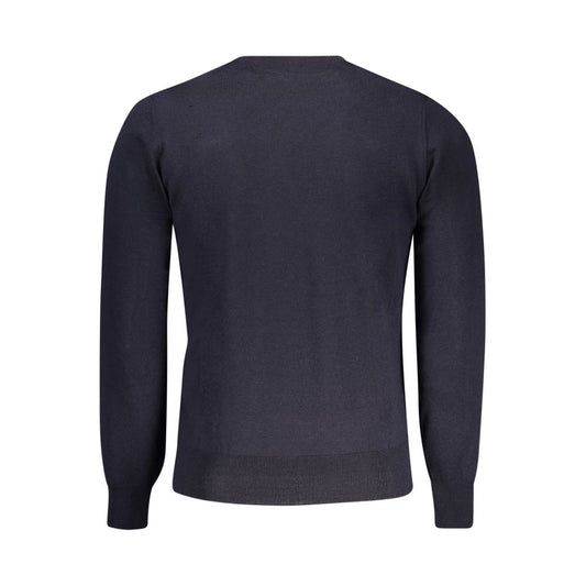 Blue Wool Men Sweater