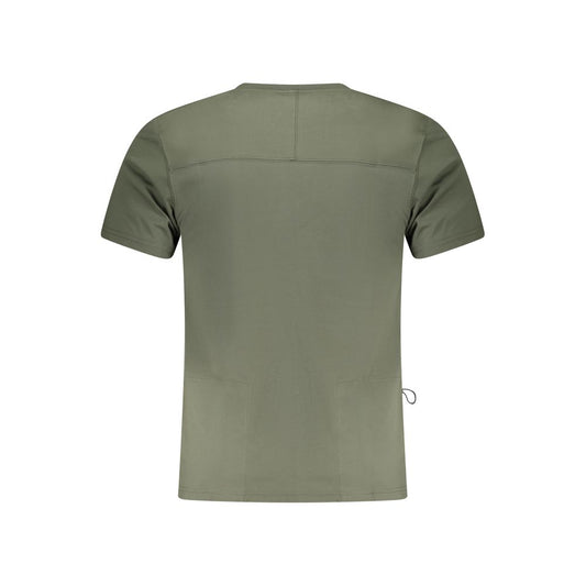 Green Cotton Men T-Shirt