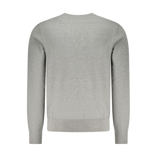 Gray Cotton Men Sweater