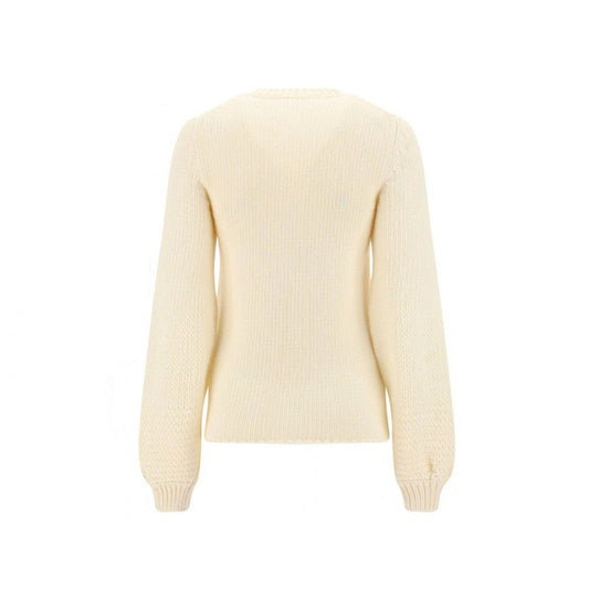 White Wool Sweatshirt