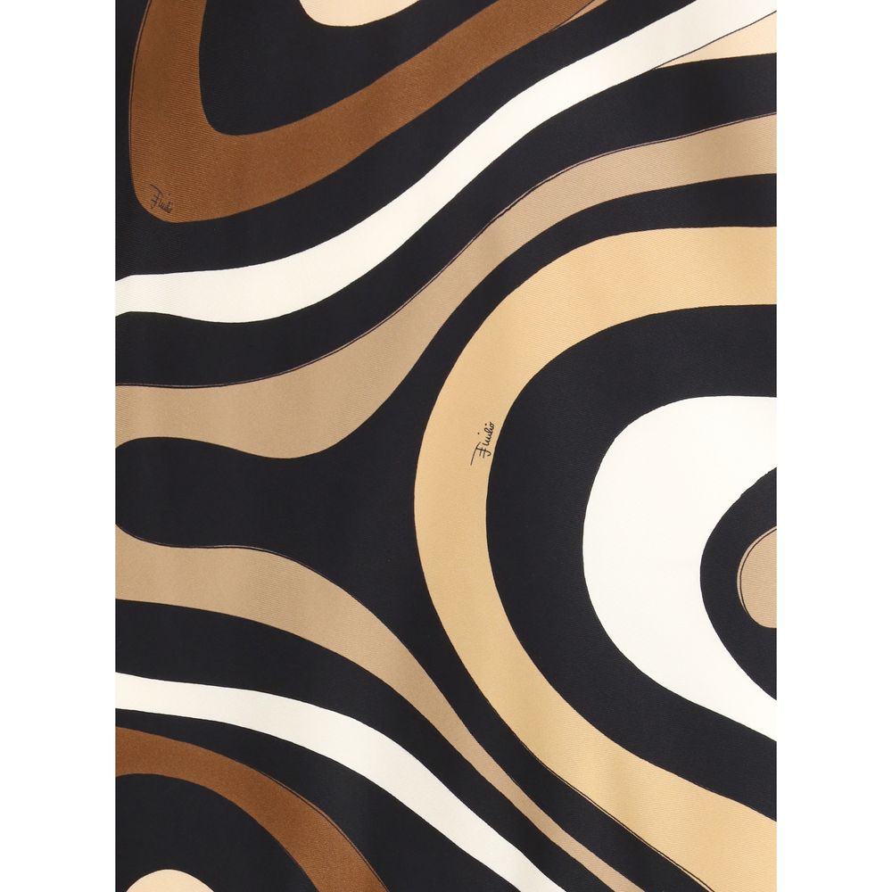 Multicolor Silk Casual Dress