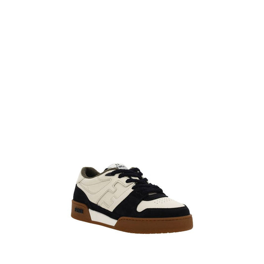 Black Calf Leather Bos Taurus Low Top Sneakers