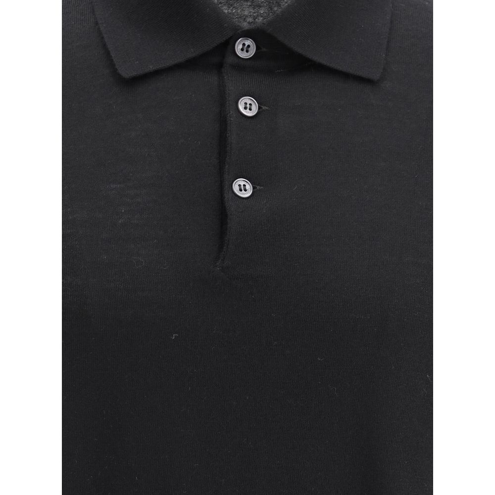 Black Cashmere Dress Shirt