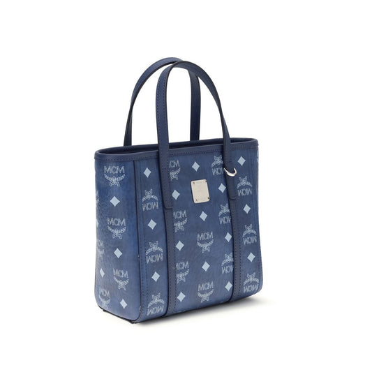 Blue Fabric Handbag