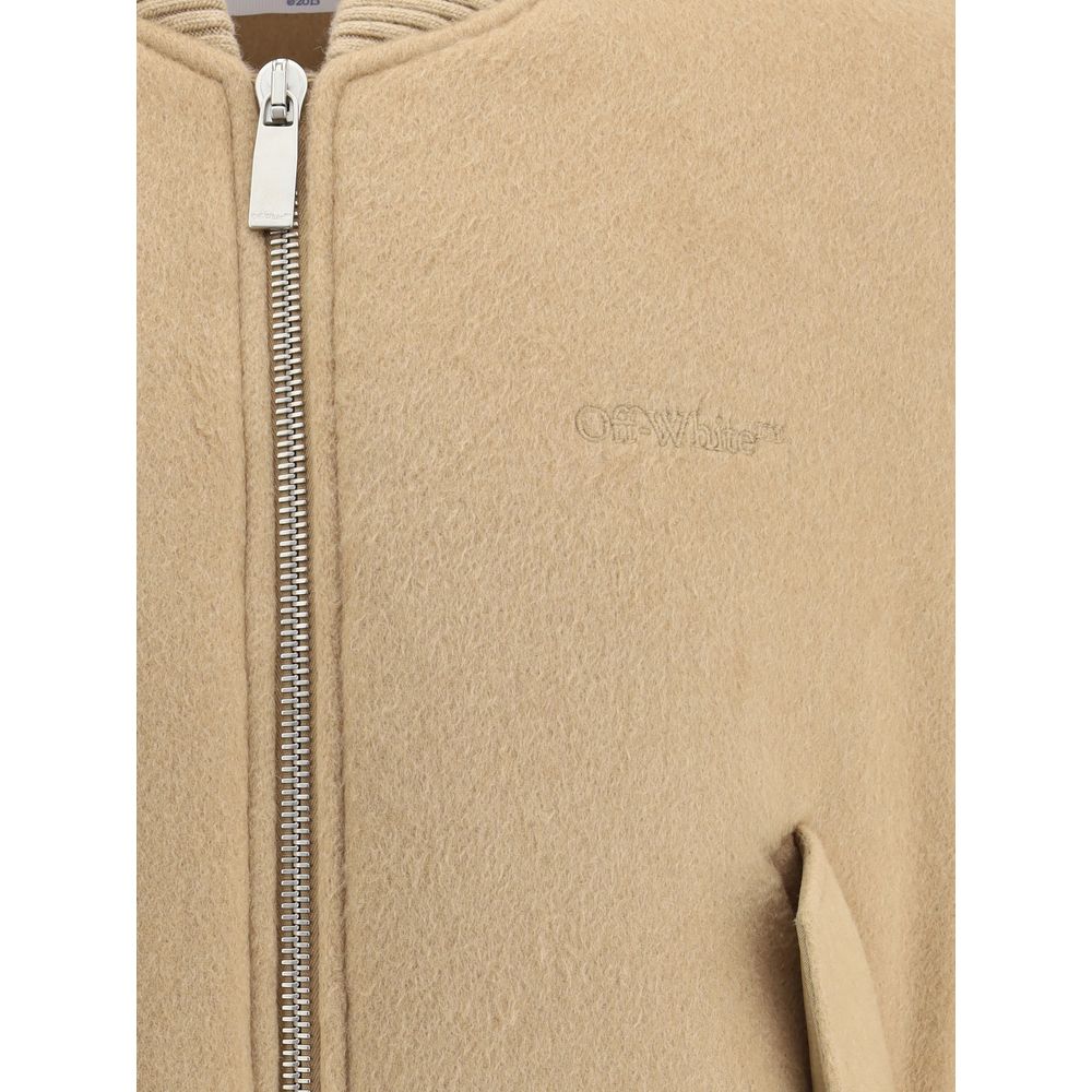 Brown Cashmere Bomber