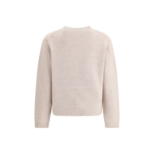 Cream Merino Wool Sweatshirt
