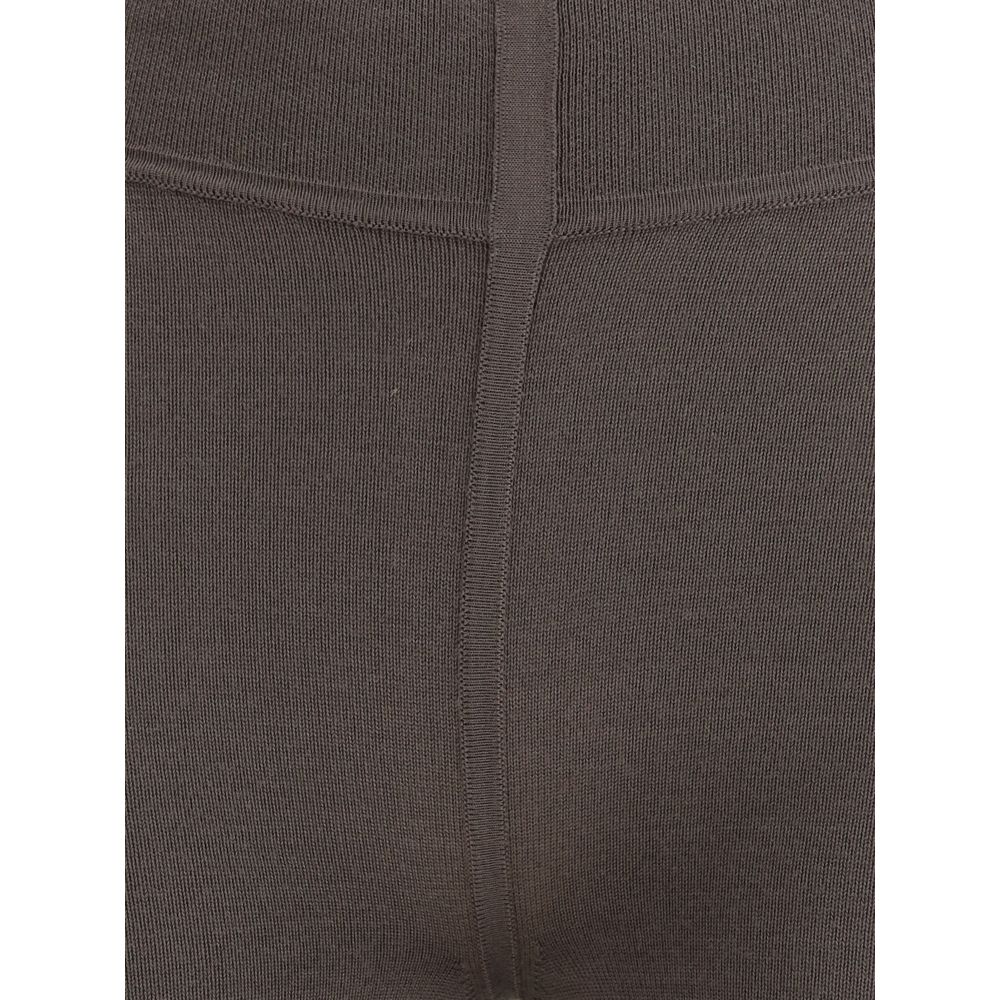 Gray Fleece Wool Leggings