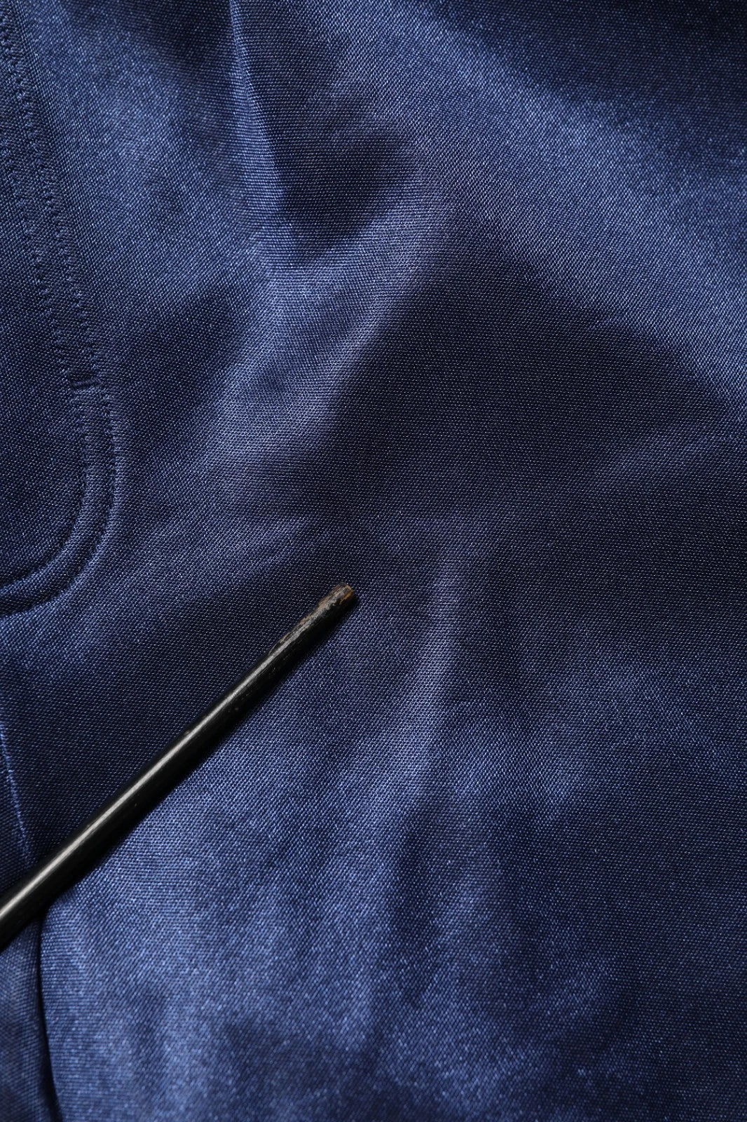 Blue Nylon Jogger Mid Waist Trouser Pants