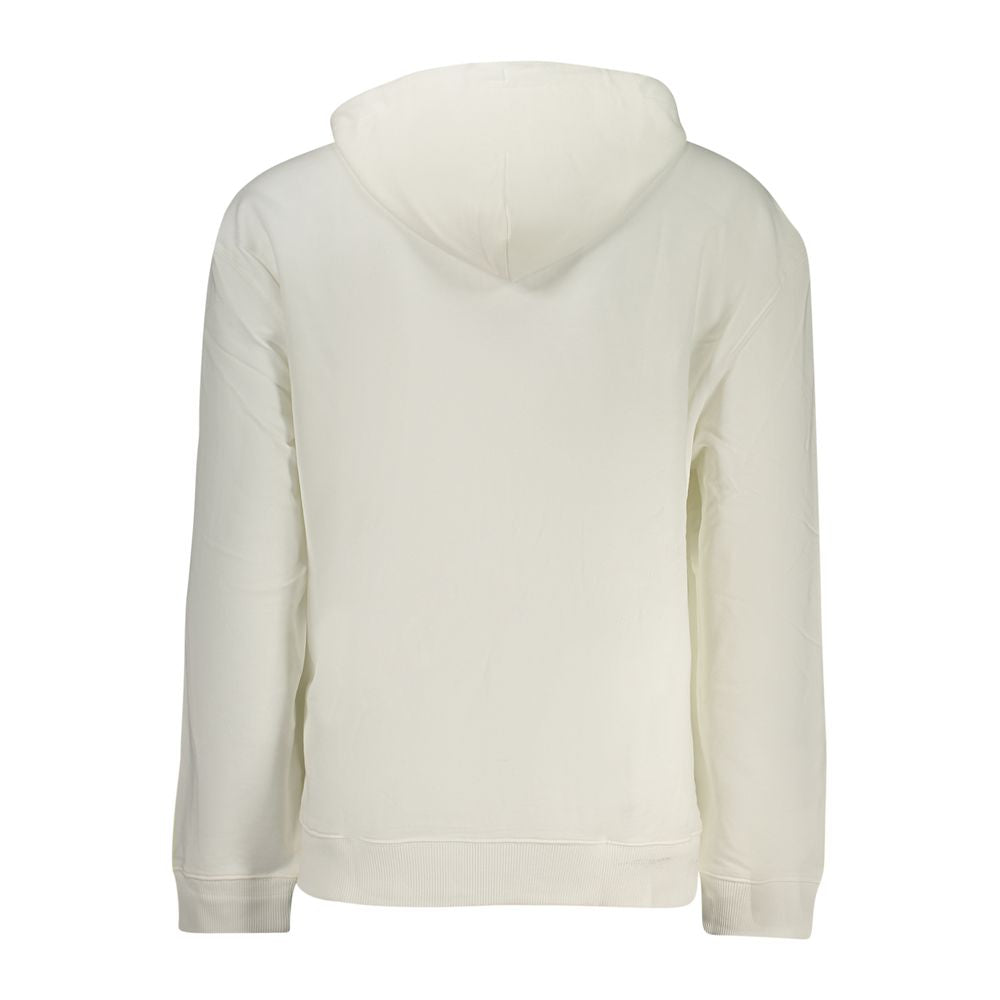 White Cotton Men Sweatshirt