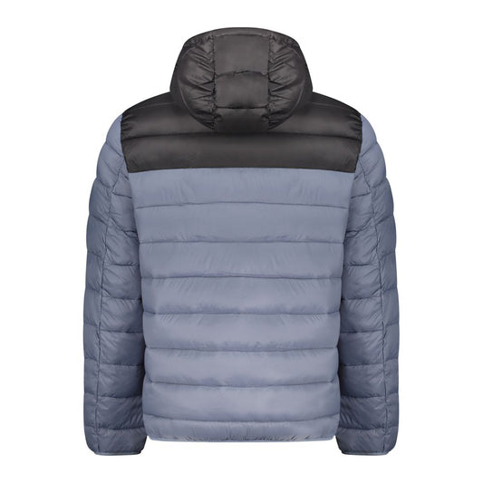 Blue Polyamide Men Jacket