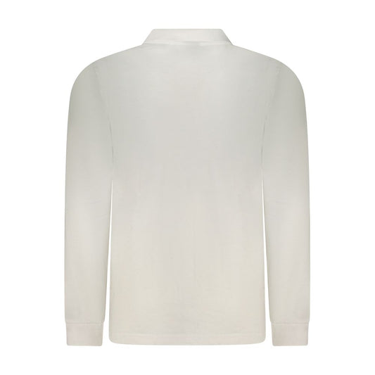 White Cotton Men Polo Shirt